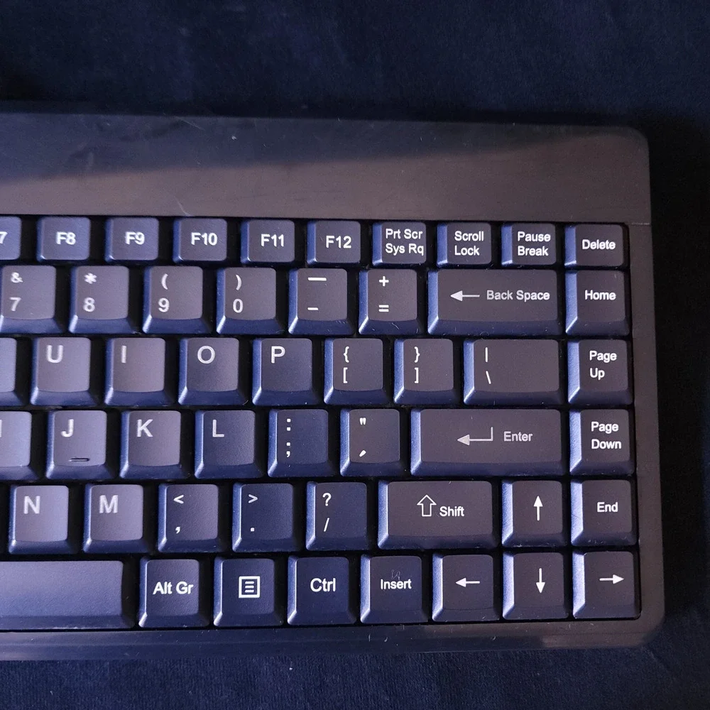 Perixx PERIBOARD-409 Computer Wired USB Mini Keyboard Black US English Layout
